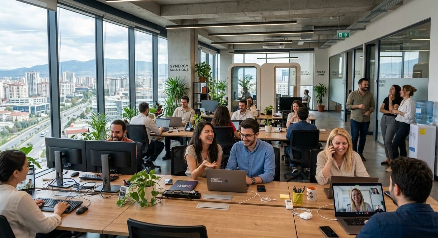 JustUpp ofis ortamı